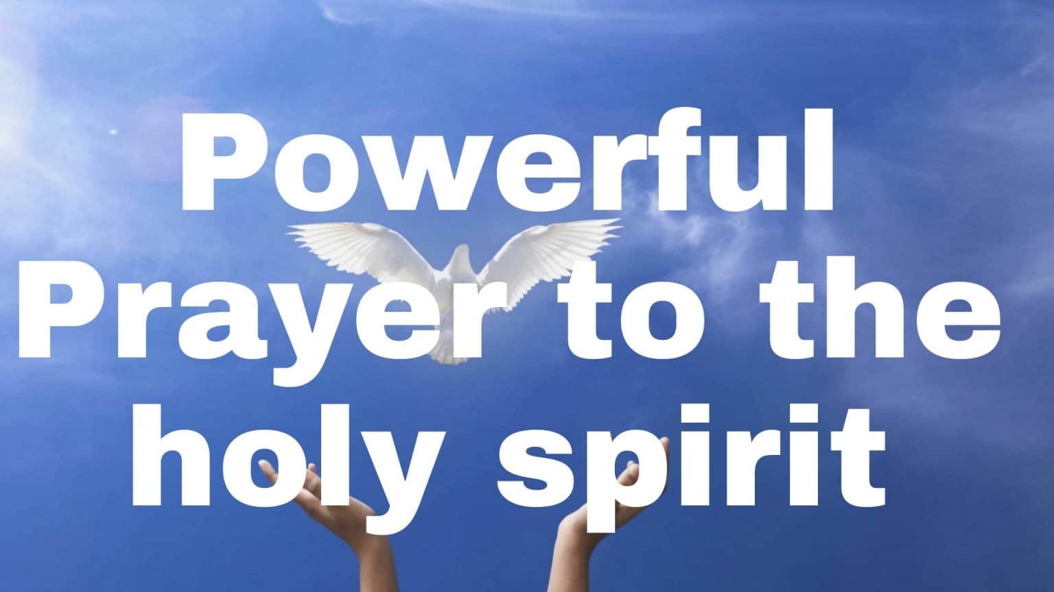 Prayers to the holy spirit