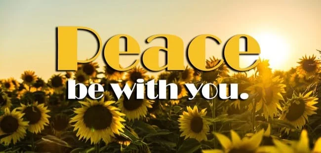 Peace be with you biblical meaning with Scriptures