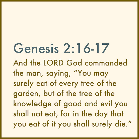 Genesis 2:16b-17