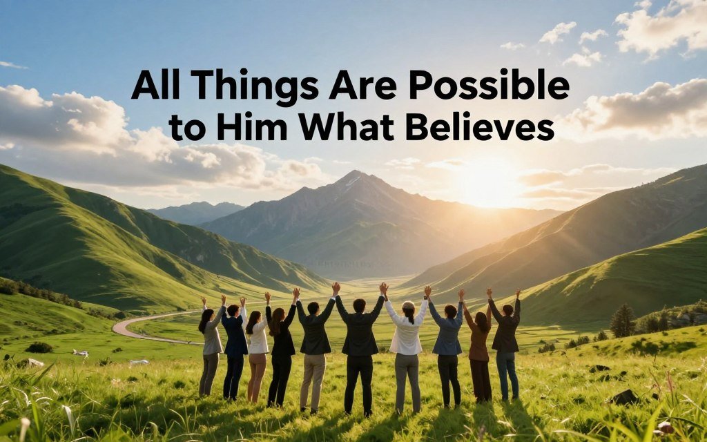 All Things Are Possible to Him Who Believes