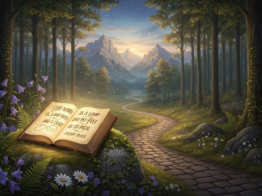 Your word is a lamp to my feet, and a light to my path: Psalm 119: 105