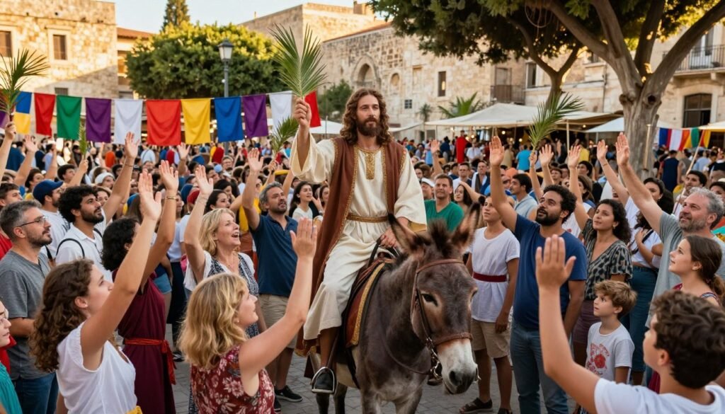 crowd's response to Jesus crowd's response to Jesus