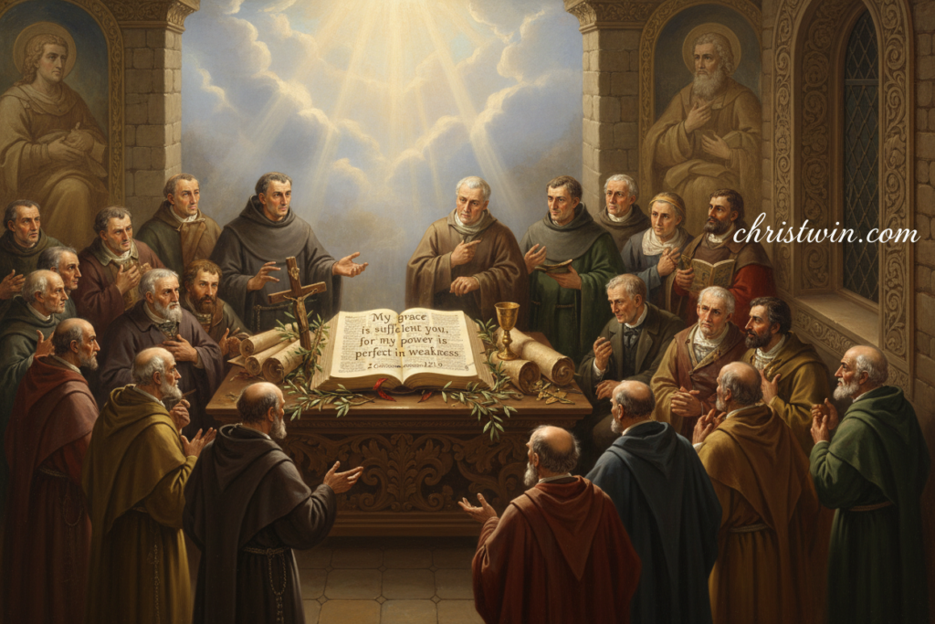 historical Christian interpretations of 2 Corinthians 12:9