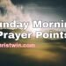 Sunday morning prayers