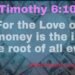 love of money is the root of all evil