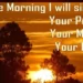 verses about morning and sunrise